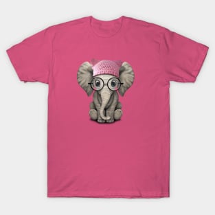 Cute Baby Elephant Wearing Pussy Hat T-Shirt